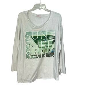 FRESH PRODUCE WOMENS SUN SURF SAND TEE SHIRT SIZE 3X